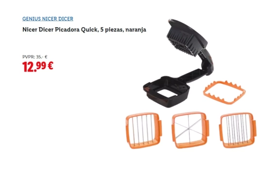 Nicer Dicer Picadora Quick, 5 piezas/ LIDL Nicer Dicer Picadora Quick, 5 piezas/ LIDL