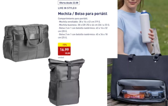 Mochila / Bolso para portátil/ ALDI Mochila / Bolso para portátil/ ALDI