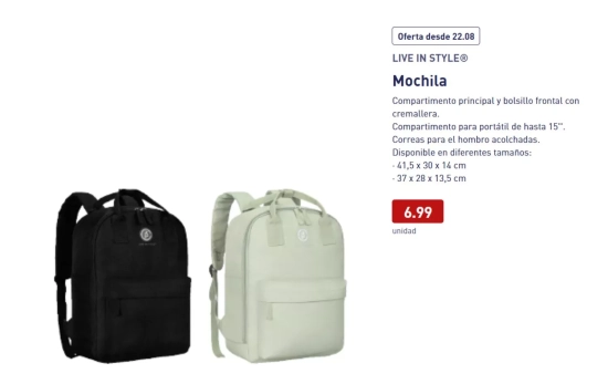 Mochila / ALDI Mochila / ALDI