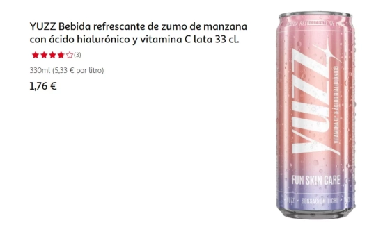 Yuzz, la bebida de María Pombo/ ALCAMPO