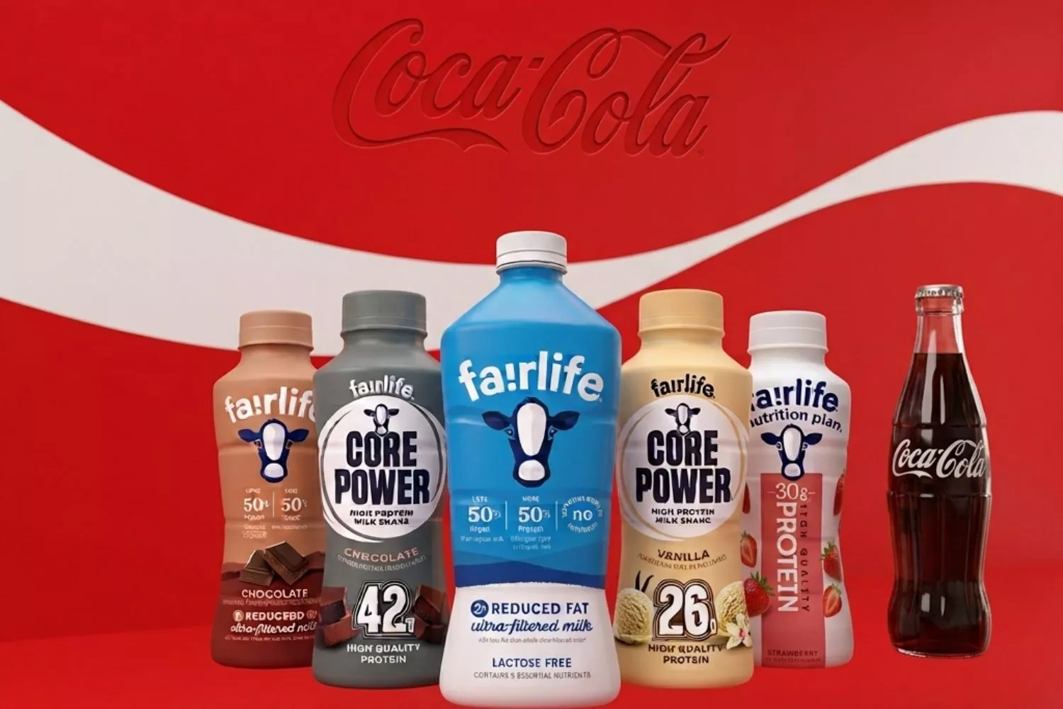 Coca Cola con su marca de leche   FOTOMONTAJE