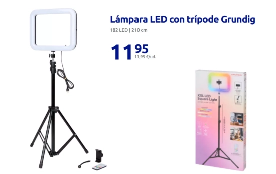 Lámpara LED con trípode Grundig/ACTION Lámpara LED con trípode Grundig/ACTION