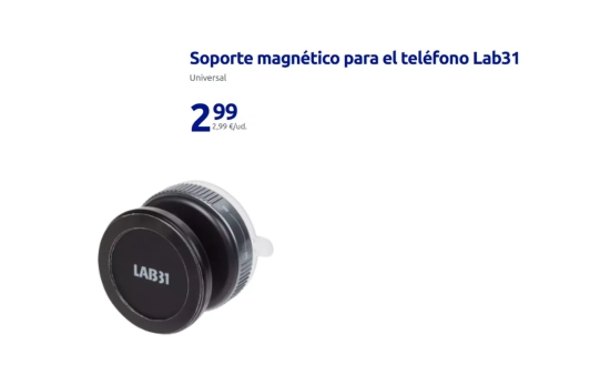Soporte magnético para el teléfono Lab31/ ACTION Soporte magnético para el teléfono Lab31/ ACTION