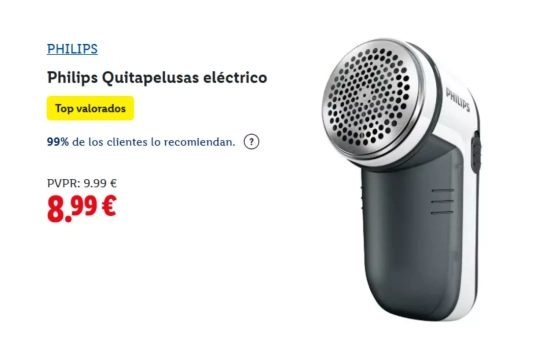 Philips Quitapelusas eléctrico/ LIDL Philips Quitapelusas eléctrico/ LIDL