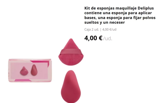 Kit de esponjas maquillaje/ MERCADONA