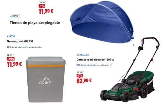 Productos de verano rebajados en Lidl/ LIDL Productos de verano rebajados en Lidl/ LIDL