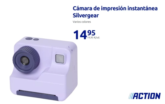 Cámara de impresión instantánea Silvergear/ ACTION