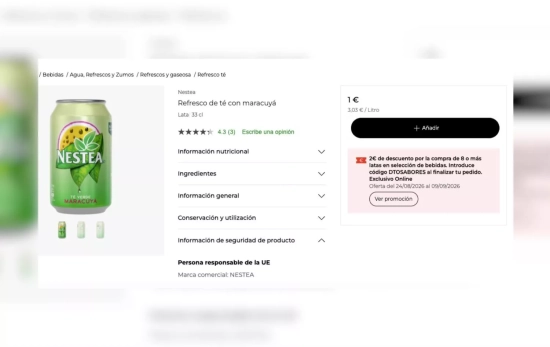 Nestea de maracuyá / EL CORTE INGLÉS Nestea de maracuyá / EL CORTE INGLÉS