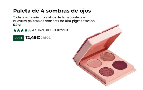 Paleta de 4 sombras / Yves Rocher France Paleta de 4 sombras / Yves Rocher France