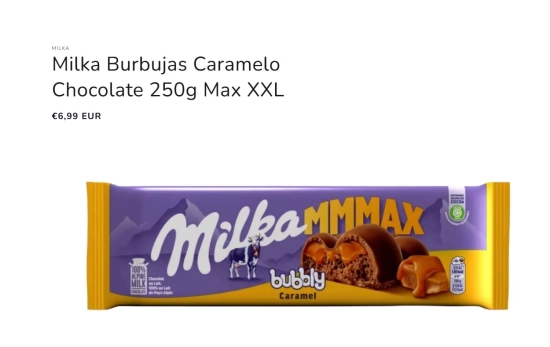 Milka MMMax Bubbly Caramel/ CARREFOUR Milka MMMax Bubbly Caramel/ CARREFOUR