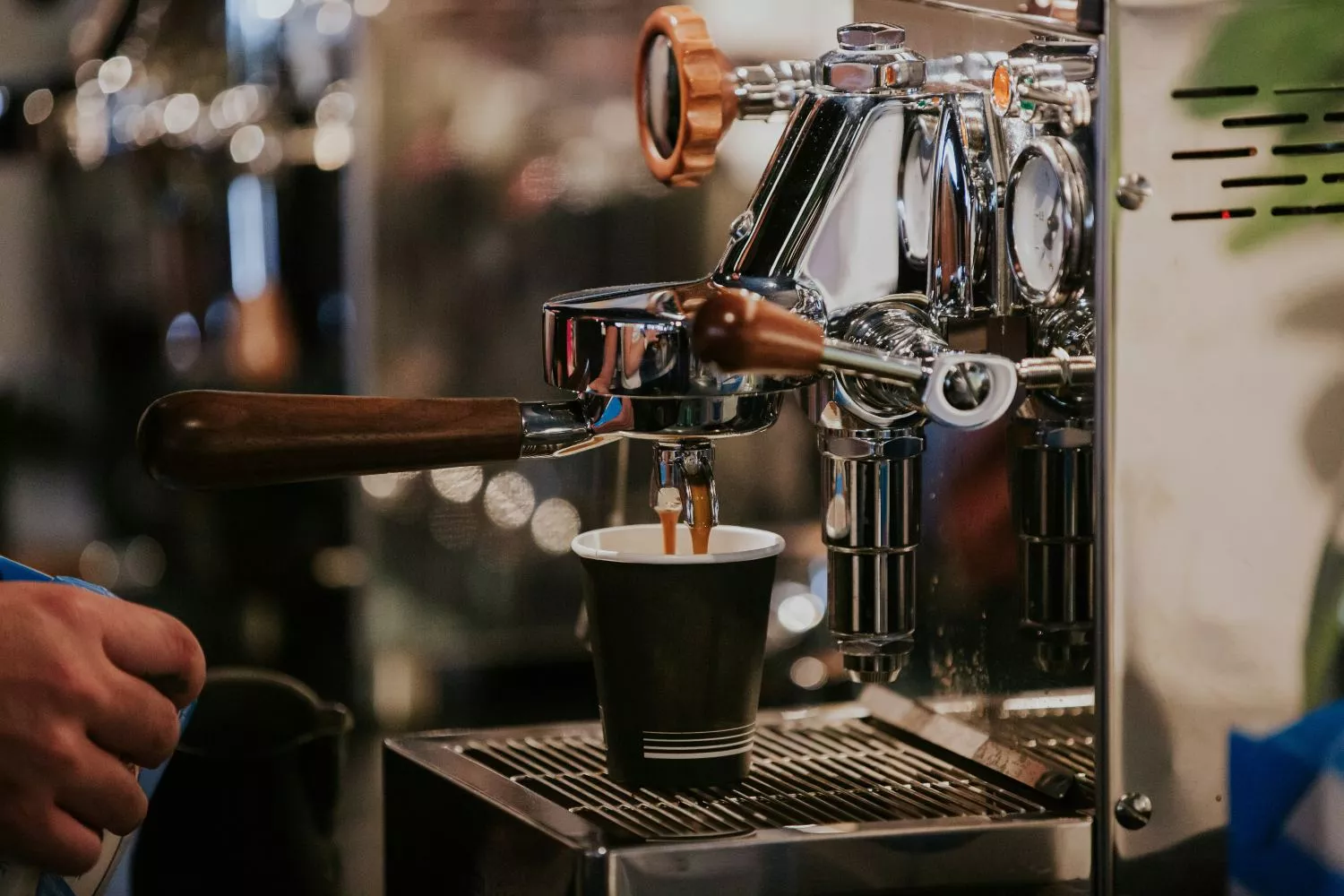 Una máquina de café