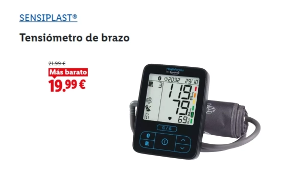 Tensiómetro de brazo /LIDL
