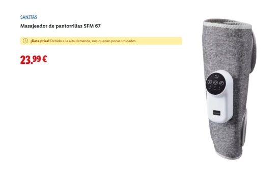 Masajeador de piernas/ LIDL