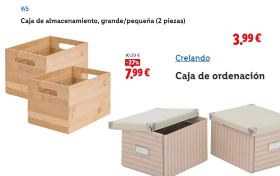 Cajas de almacenaje/ LIDL