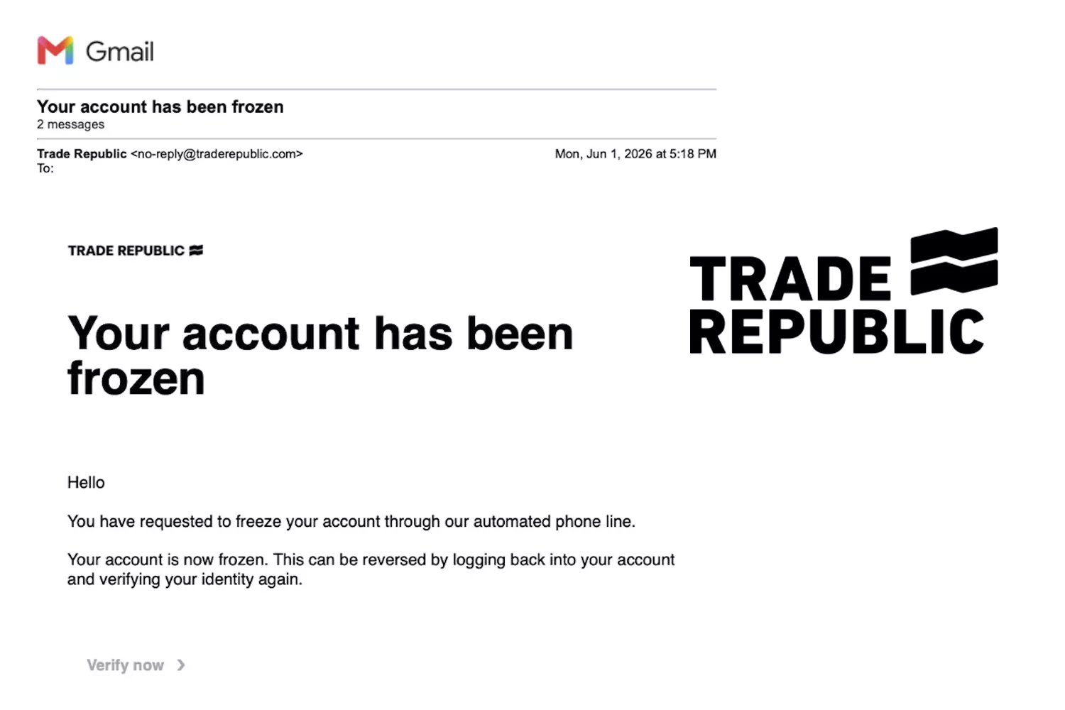 Trade Republic bloquea la cuenta de una clienta a la que roban 20.000 euros / CEDIDA - CG