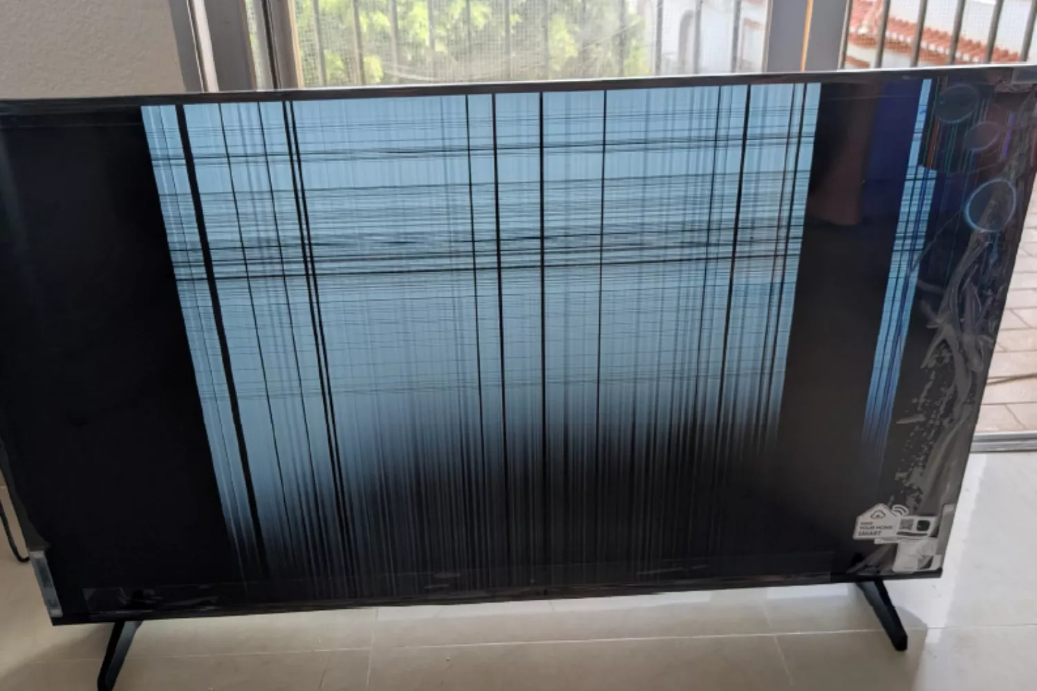 La televisión rota de Haier / CEDIDA