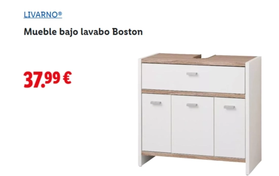 Mueble bajo lavabo Boston/ LIDL Mueble bajo lavabo Boston/ LIDL