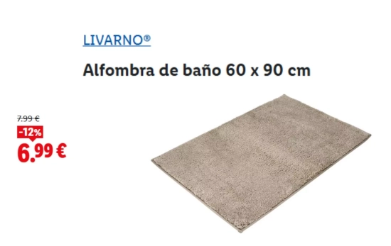 Alfombra de baño/ LIDL Alfombra de baño/ LIDL