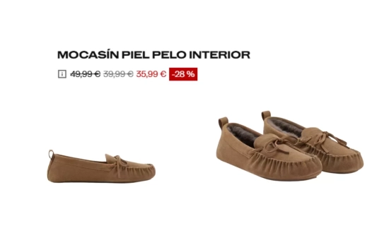 Mocasines de piel con pelo interior/ MANGO OUTLET Mocasines de piel con pelo interior/ MANGO OUTLET