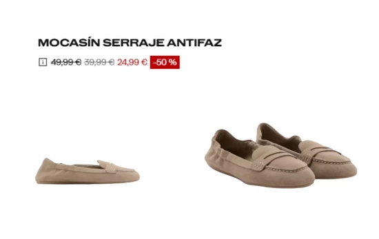 Mocasín serraje antifaz/ MANGO OUTLET Mocasín serraje antifaz/ MANGO OUTLET
