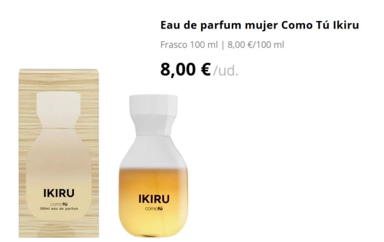 au de parfum mujer Como Tú Ikiru/ MERCADONA