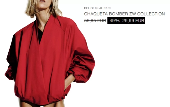 CHAQUETA BOMBER ZW COLLECTION/ZARA CHAQUETA BOMBER ZW COLLECTION/ZARA