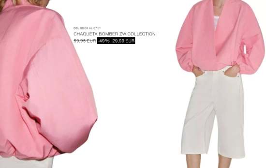 CHAQUETA BOMBER ZW COLLECTION/ZARA CHAQUETA BOMBER ZW COLLECTION/ZARA