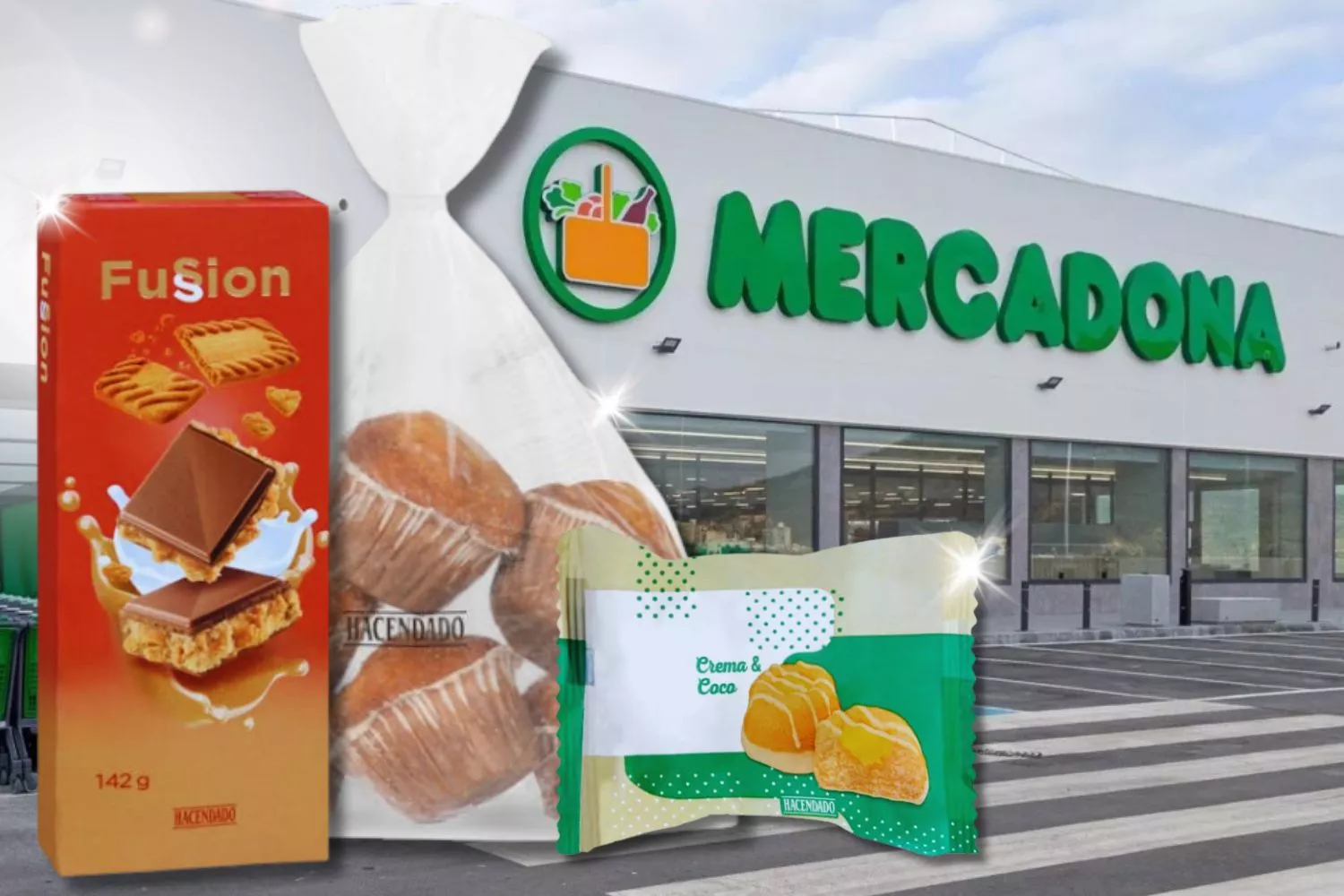 Las tres novedades de Mercadona y una de sus tiendas / Fotomontaje CONSUMIDOR GLOBAL