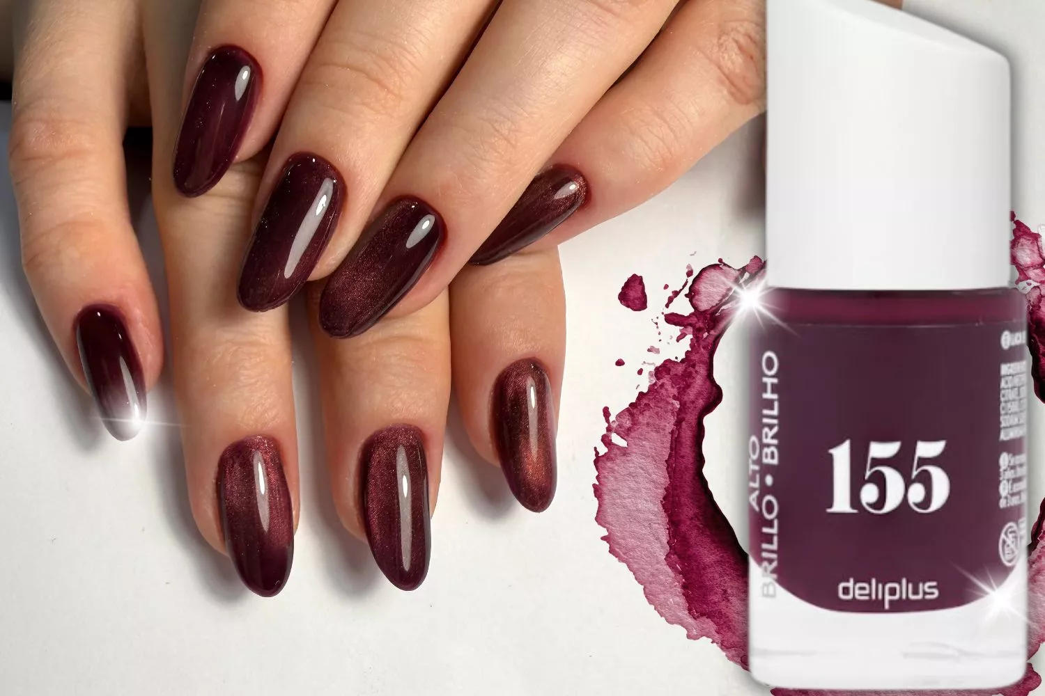 La tendencia del color vino burdeos vuelve a tus uñas este otoño 2026 con el pintauñas más de moda/ Fotomontaje Consumidor Global