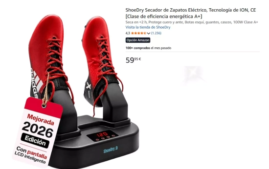 ShoeDry Secador de Zapatos Eléctrico/ AMAZON