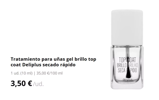 Esmalte transparente secado rápido/ MERCADONA Esmalte transparente secado rápido/ MERCADONA