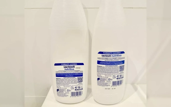 Etiquetas traseras de Lactovit 750 ml / CEDIDA
