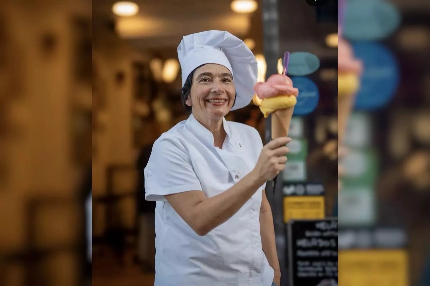 Esther Ortiz, maestra heladera y dueña de Nossi bé   CEDIDA