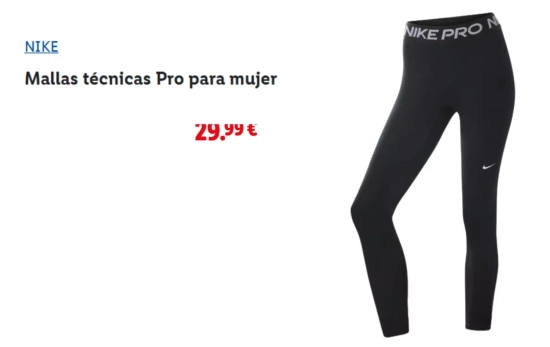 Mallas técnicas Pro para mujer/ LIDL