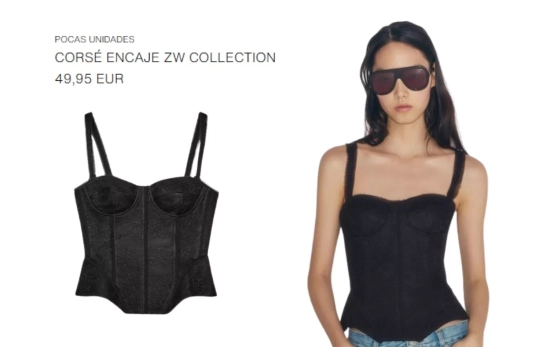 CORSÉ ENCAJE ZW COLLECTION/ ZARA