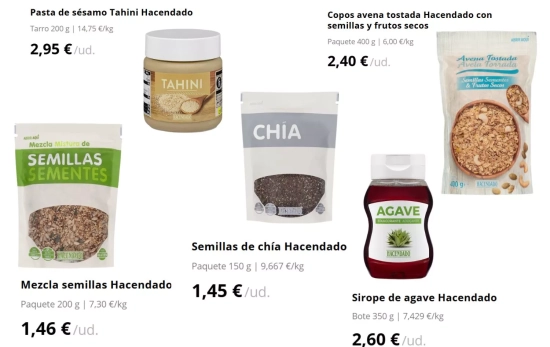 Ingredientes de Mercadona para hacer la versión saludable/ MERCADONA Ingredientes de Mercadona para hacer la versión saludable/ MERCADONA