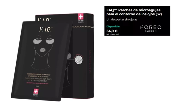 Parches de microagujas para el contorno de los ojos / FOREO Parches de microagujas para el contorno de los ojos / FOREO