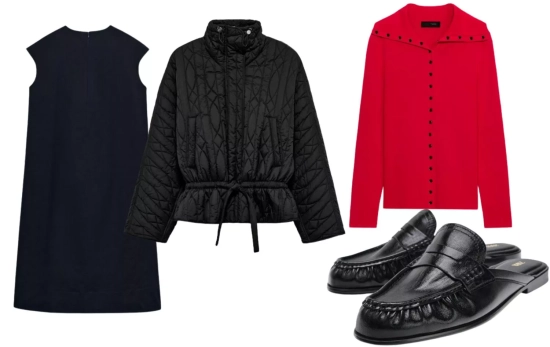 Idea de estilismo con prendas de Zara y vestido midi/ Fotomontaje Consumidor Global