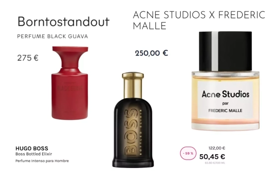 Perfumes creados por Suzy Le Helley para otras marcas/ Fotomontaje Consumidor Global Perfumes creados por Suzy Le Helley para otras marcas/ Fotomontaje Consumidor Global