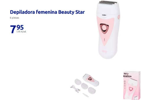 Depiladora femenina Beauty Star/ACTION Depiladora femenina Beauty Star/ACTION