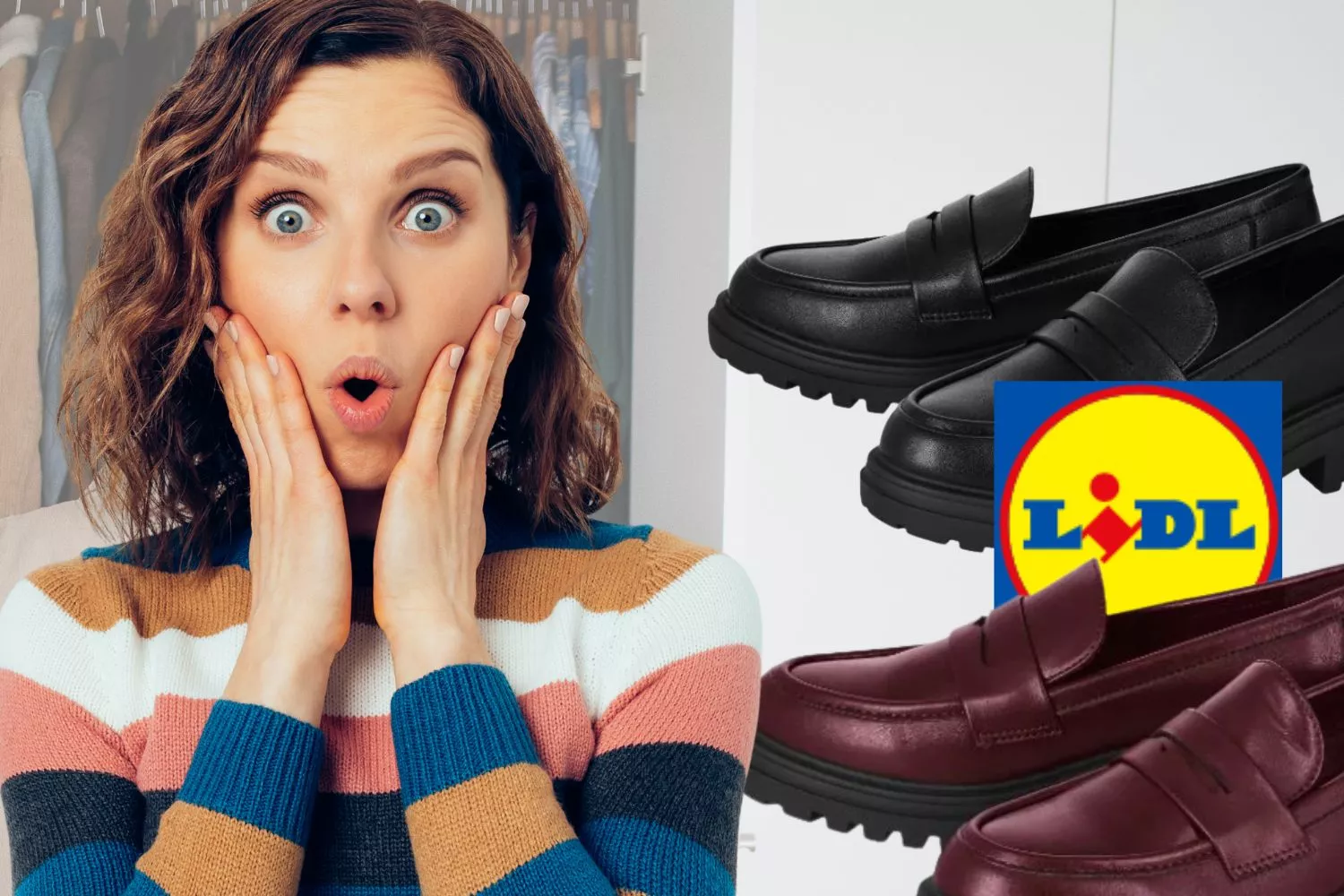  Lidl tiene los mocasines más en tendencia a precio de chollo por solo 9,99 euros/ Fotomontaje Consumidor Global