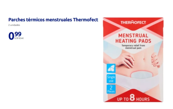 Parches térmicos menstruales Thermofect/ ACTION