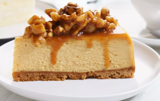 Tarta de soja y caramelo/ CANVA Tarta de soja y caramelo/ CANVA