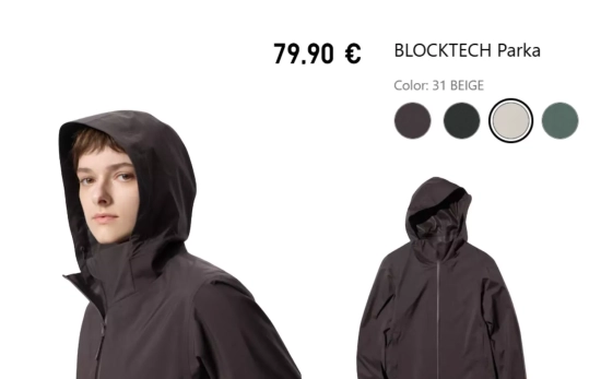 BLOCKTECH Parka/ UNIQLO BLOCKTECH Parka/ UNIQLO