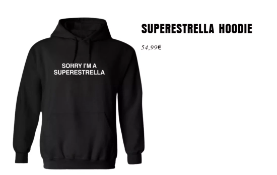 Sudadera con la canción más escuchada de su disco/ tienda.aitanamusic.e