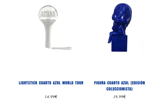 Figurita y lighstick/ AITANA