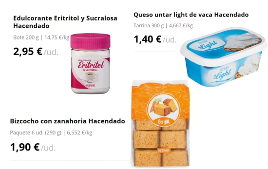 Ingredientes para hacer una 'carrot cake' con el nuevo bizcocho de Mercadona/ MERCADONA Ingredientes para hacer una 'carrot cake' con el nuevo bizcocho de Mercadona/ MERCADONA
