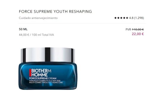 Biotherm Homme Force Supreme/ DRUNI