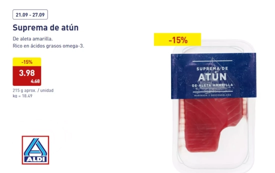 Supremas de atún /ALDI Supremas de atún /ALDI