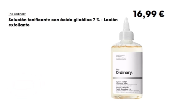Glycolic Acid 7% Exfoliating Toner de The Ordinary / SEPHORA Glycolic Acid 7% Exfoliating Toner de The Ordinary / SEPHORA